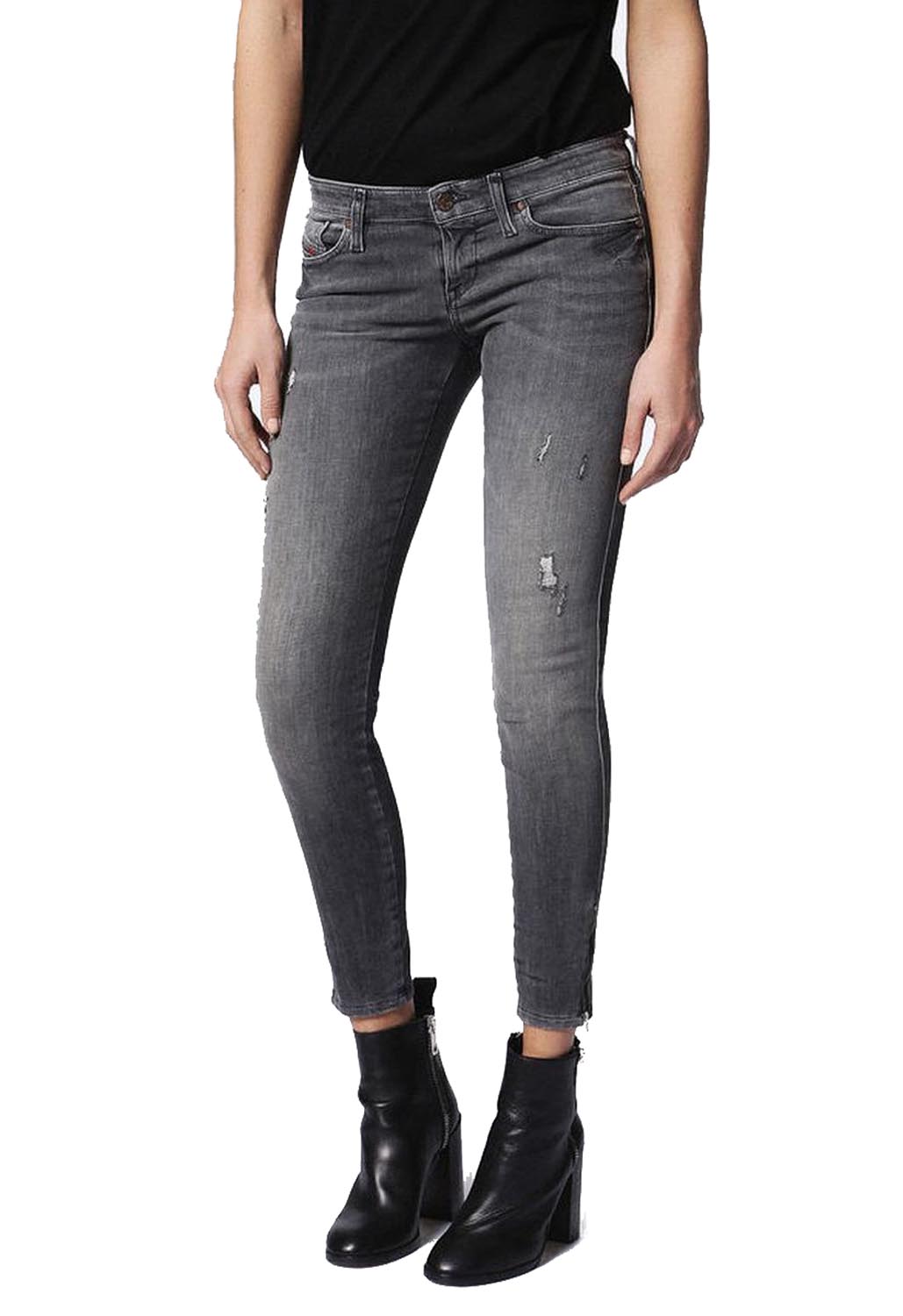 Diesel SkinzeeLowZip 0675I Damen Jeans Skinny Super Slim eBay